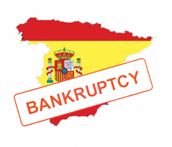 Falimentul Spaniei, treptat şi apoi dintr-o dată